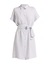 Armani Exchange Woman Mini Dress Lilac Size 12 Polyester, Viscose In White
