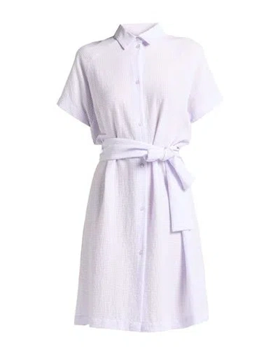 Armani Exchange Woman Mini Dress Lilac Size 12 Polyester, Viscose