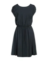 Armani Exchange Woman Mini Dress Midnight Blue Size 0 Viscose In Blue