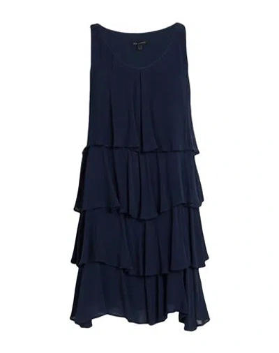 Armani Exchange Woman Mini Dress Navy Size 10 Viscose