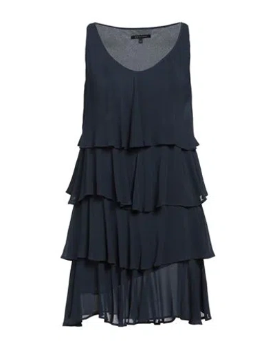 Armani Exchange Woman Mini Dress Navy Size 12 Viscose