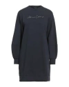 Armani Exchange Woman Mini Dress Navy Size L Cotton, Polyester