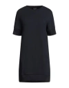 Armani Exchange Woman Mini Dress Navy Size L Cotton, Polyester, Elastane In Navy