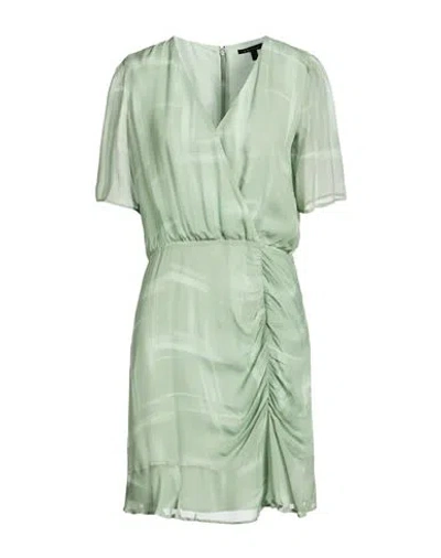 Armani Exchange Woman Mini Dress Sage Green Size 0 Viscose