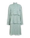 Armani Exchange Woman Mini Dress Sage Green Size 6 Polyester In Sage Green