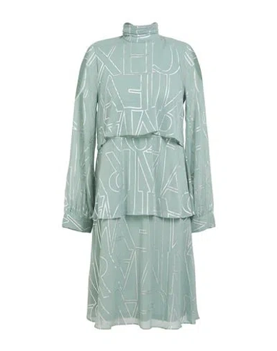 Armani Exchange Woman Mini Dress Sage Green Size 6 Polyester