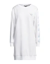 Armani Exchange Woman Mini Dress White Size L Polyester, Modal, Elastane, Cotton In White
