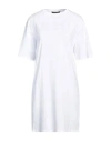 Armani Exchange Woman Mini Dress White Size M Cotton In White