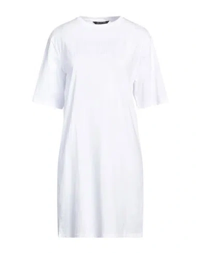 Armani Exchange Woman Mini Dress White Size M Cotton