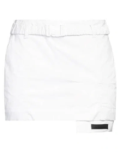 Armani Exchange Woman Mini Skirt White Size L Cotton