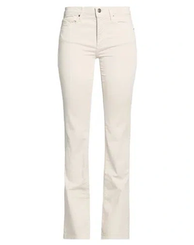 Armani Exchange Woman Pants Beige Size 28 Cotton, Elastane In White