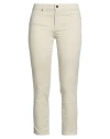 Armani Exchange Woman Pants Beige Size 28w-32l Cotton, Elastane In Sand