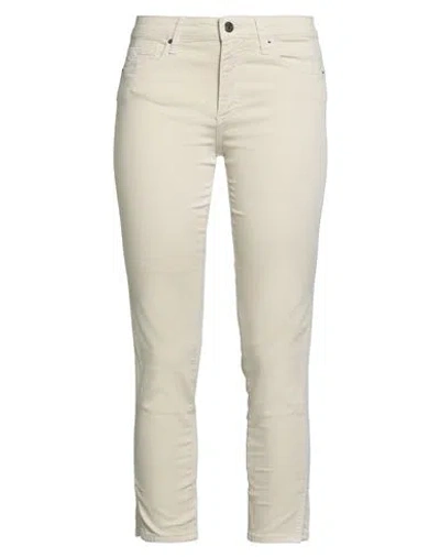 Armani Exchange Woman Pants Beige Size 28w-32l Cotton, Elastane In Sand