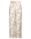 Armani Exchange Woman Pants Beige Size 10 Viscose, Polyamide