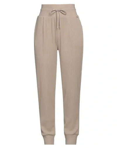 Armani Exchange Woman Pants Beige Size L Cotton, Polyester, Elastane