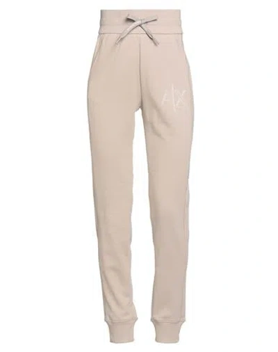 Armani Exchange Woman Pants Beige Size Xs Cotton, Polyester, Elastane In Neutral