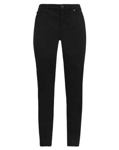 Armani Exchange Woman Pants Black Size 25 Cotton, Elastane