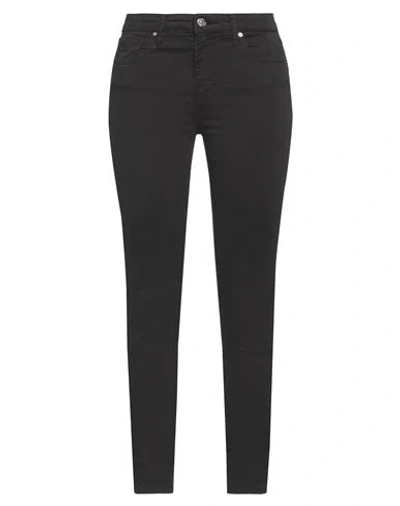 Armani Exchange Woman Pants Black Size 26 Cotton, Elastane