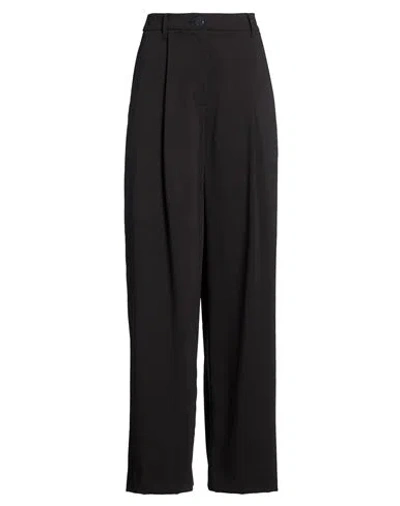 Armani Exchange Woman Pants Black Size 4 Polyester, Elastane