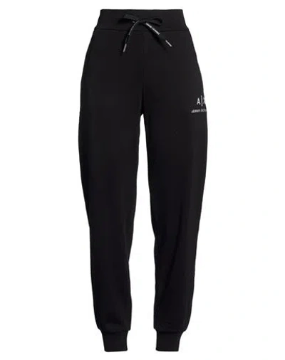 Armani Exchange Woman Pants Black Size L Cotton
