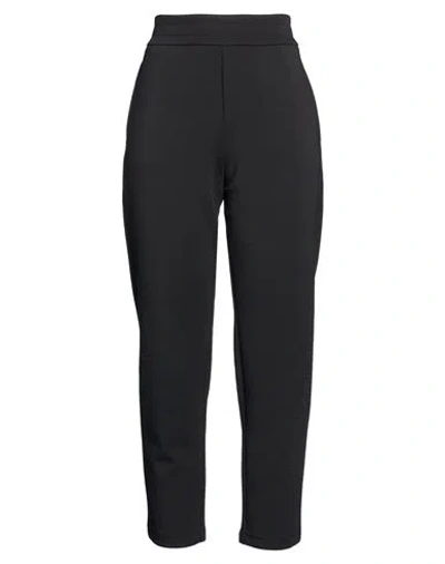 Armani Exchange Woman Pants Black Size Xl Polyester, Cotton, Modal, Elastane