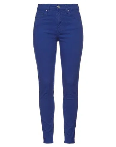 Armani Exchange Woman Pants Blue Size 25 Cotton, Elastane