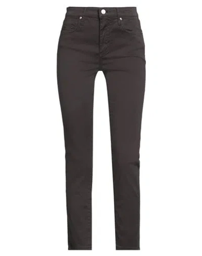 Armani Exchange Woman Pants Dark Brown Size 25w-32l Cotton, Elastane
