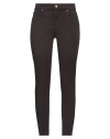 Armani Exchange Woman Pants Dark Brown Size 29 Cotton, Elastane