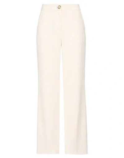 Armani Exchange Woman Pants Ivory Size 2 Polyester In White