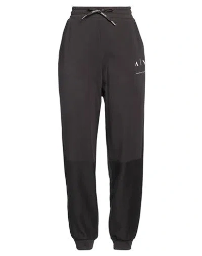 Armani Exchange Woman Pants Lead Size L Cotton In Grey