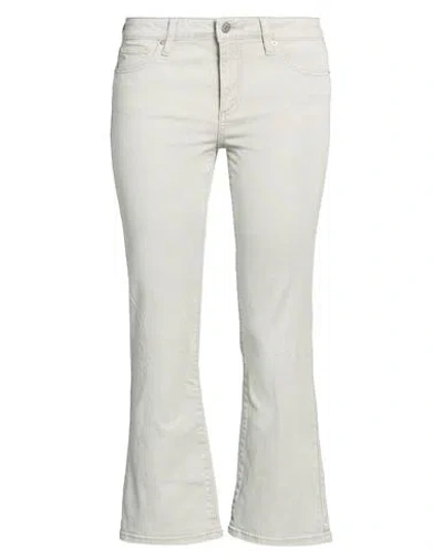 Armani Exchange Woman Pants Light Grey Size 25w-32l Cotton, Elastane