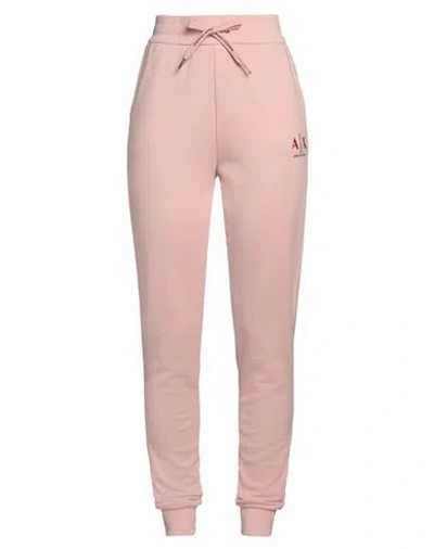 Armani Exchange Woman Pants Light Pink Size S Cotton, Polyester, Elastane