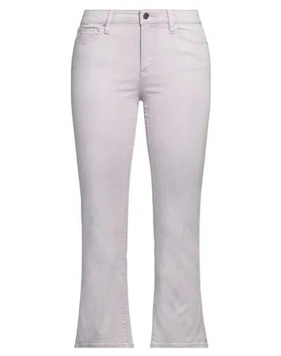 Armani Exchange Woman Pants Lilac Size 28 Cotton, Elastane In Purple