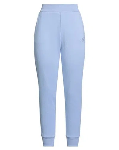 Armani Exchange Woman Pants Lilac Size L Cotton, Polyester, Elastane In Blue