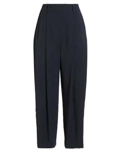 Armani Exchange Woman Pants Midnight Blue Size 6 Polyester In Black