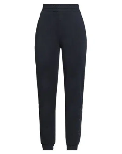Armani Exchange Woman Pants Midnight Blue Size M Cotton, Polyester