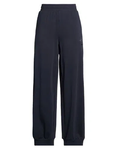 Armani Exchange Woman Pants Midnight Blue Size M Cotton, Polyester