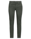 Armani Exchange Woman Pants Military Green Size 31w-32l Cotton, Elastane In Gray