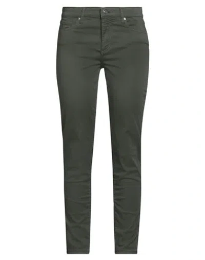 Armani Exchange Woman Pants Military Green Size 31w-32l Cotton, Elastane