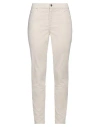 Armani Exchange Woman Pants Off White Size 28 Cotton, Elastane In Off White