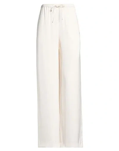 Armani Exchange Woman Pants Off White Size 4 Polyester