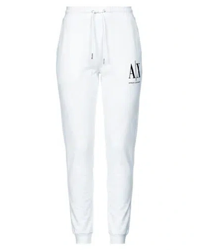 Armani Exchange Woman Pants Off White Size M Cotton