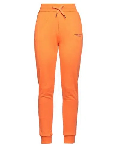 Armani Exchange Woman Pants Orange Size L Cotton, Polyester, Elastane