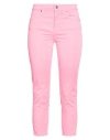 Armani Exchange Woman Pants Pink Size 32 Cotton, Elastane