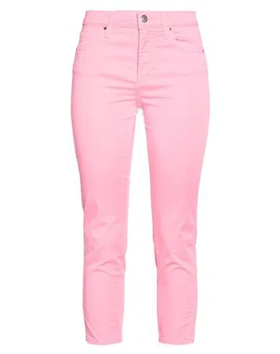 Armani Exchange Woman Pants Pink Size 32 Cotton, Elastane