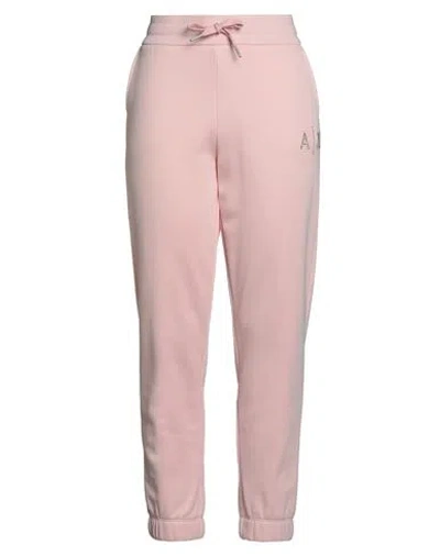 Armani Exchange Woman Pants Pink Size M Cotton, Polyester, Elastane