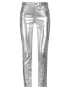 Armani Exchange Woman Pants Silver Size 32 Viscose, Polyurethane In Silver