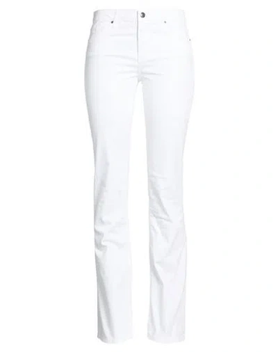 Armani Exchange Woman Pants White Size 31 Cotton, Elastane