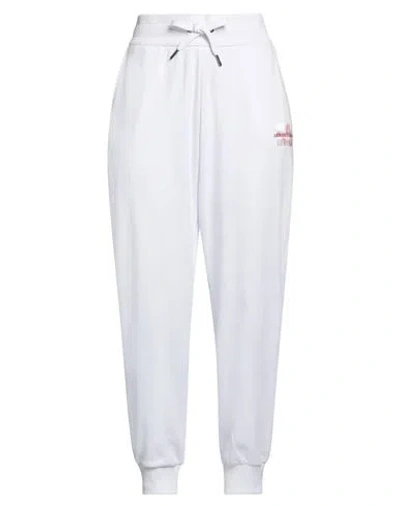 Armani Exchange Woman Pants White Size L Cotton, Polyester, Elastomultiester, Elastane