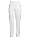 Armani Exchange Woman Pants White Size M Cotton, Polyester